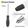 thumbnail image 3 of Uxcell 4pcs Mini Phillips Screwdriver 5.0mm 142mm Length Micro Precision Cross Head Screw Driver with Non-Slip Handle for Watch Eyeglasses Electronics Small Appliances Repair, 3 of 6