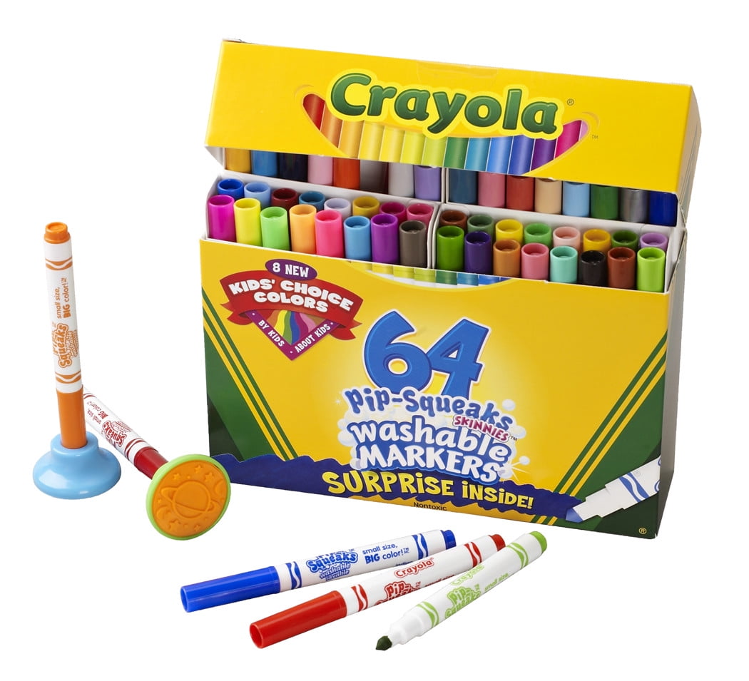 Crayola Pip-Squeaks Skinnies Set, 64-Colors - Walmart.com - Walmart.com