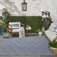 thumbnail image 2 of Nourison Versatile Indoor/Outdoor Denim Blue 8' x 10' Area Rug, (8x10), 2 of 10