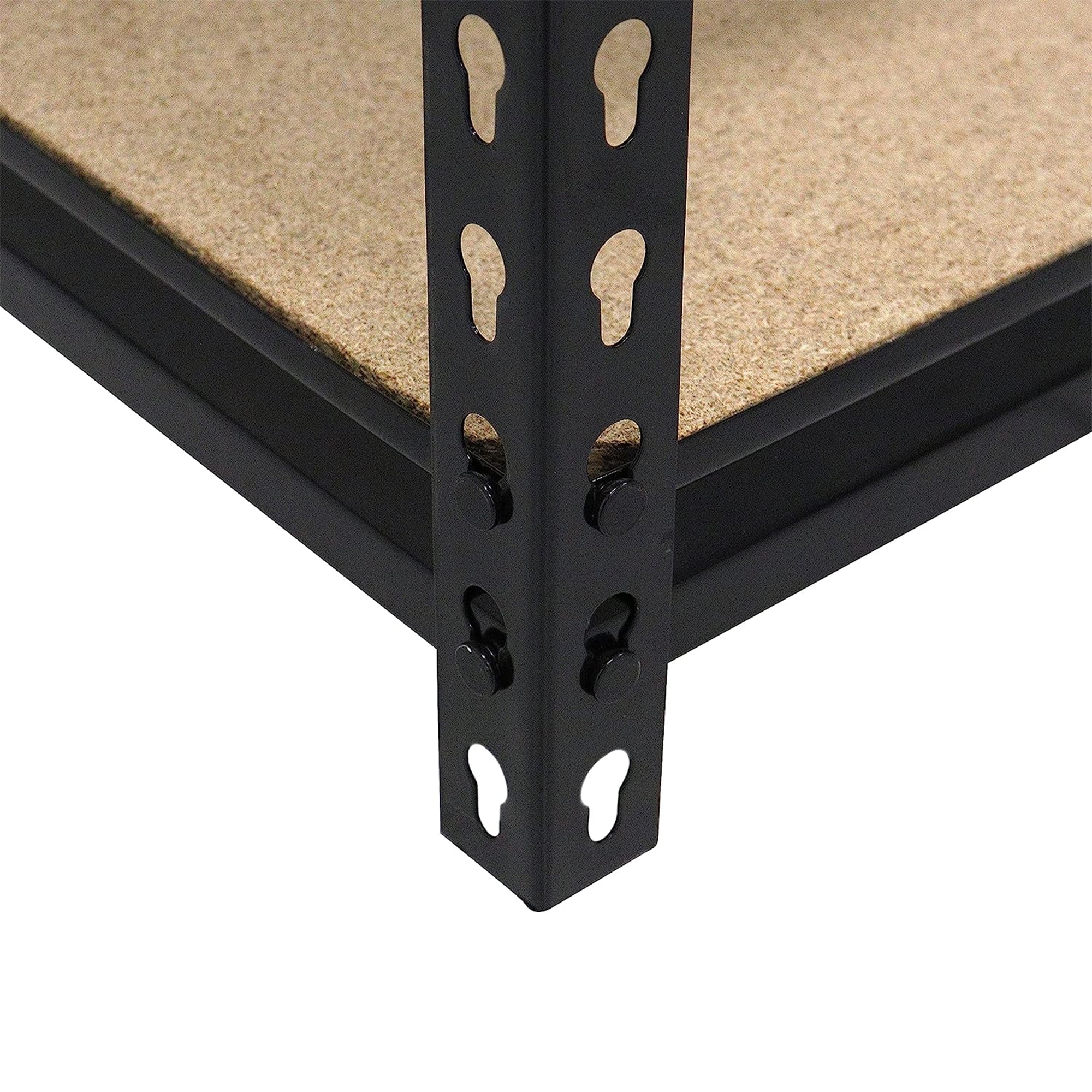 Juggernaut Storage 30"W x 12"D x 60"H Five-Shelf Steel Shelving Unit 4000 lb Capacity Black
