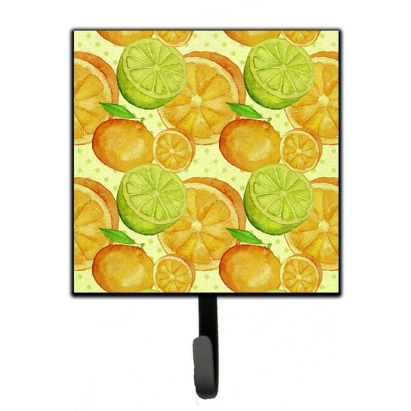 Carolines Treasures BB7517SH4 Watercolor Limes and Oranges Citrus Leash or Key Holder Single Hook multicolor