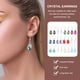 thumbnail image 5 of 12 pares de pendientes de cristal elegantes y modernos para mujer., 5 of 7