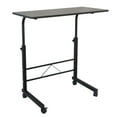 thumbnail image 5 of IVV Height Adjustable Computer Desk with Wheels, 31.49"W Portable Rolling Laptop Table for Small Space, Black, 5 of 7