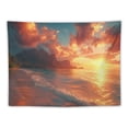 thumbnail image 5 of JRXY Sunset and Beach Tapestry - High-Quality Short Plush Wall Hanging for Home Decor Painting, 5 of 6