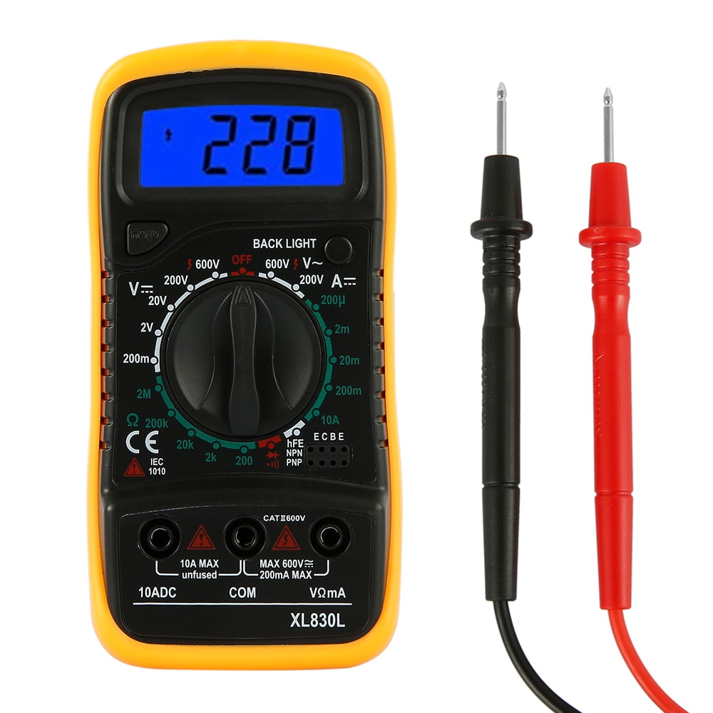 RM101 Digital Multimeter Tester Ac/Dc Meter Voltmeter Volt Fluke Lcd Ammeter 