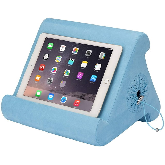 CPDD Support pour Tablette iPad avec Rangement et Visualisation Multi-Angle pour Maison, Travail & TraCPDD el. Notre Support pour iPad et Tablette A un Rangement pour Tous Vos Objets Personnels. (Ciels Bleus) Ciels Bleus Cubby