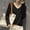 Black, variant on V Neck Pullover Sweater Knit Sweater Light Sweaters Long Sleeve Crew Neck Lightweight Soft Knitted Pullover Knitted Blouse Crochet Sweaters Pull Over Sweaters Tunic Sweater Mint Green S