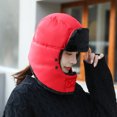 thumbnail image 1 of Gorro de invierno de piel sintética Lei Feng más orejeras cálidas de terciopelo, gorro de esquí, gorro de ciclismo al aire libre, gorro del noreste, 1 of 6