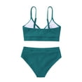 thumbnail image 2 of Uccdo 8-13T Girls Summer Swimsuits, Teenager Big Girls Solid Bikinis Bathing Suit, 2 Pieces, Size 8-13 Years, 2 of 8