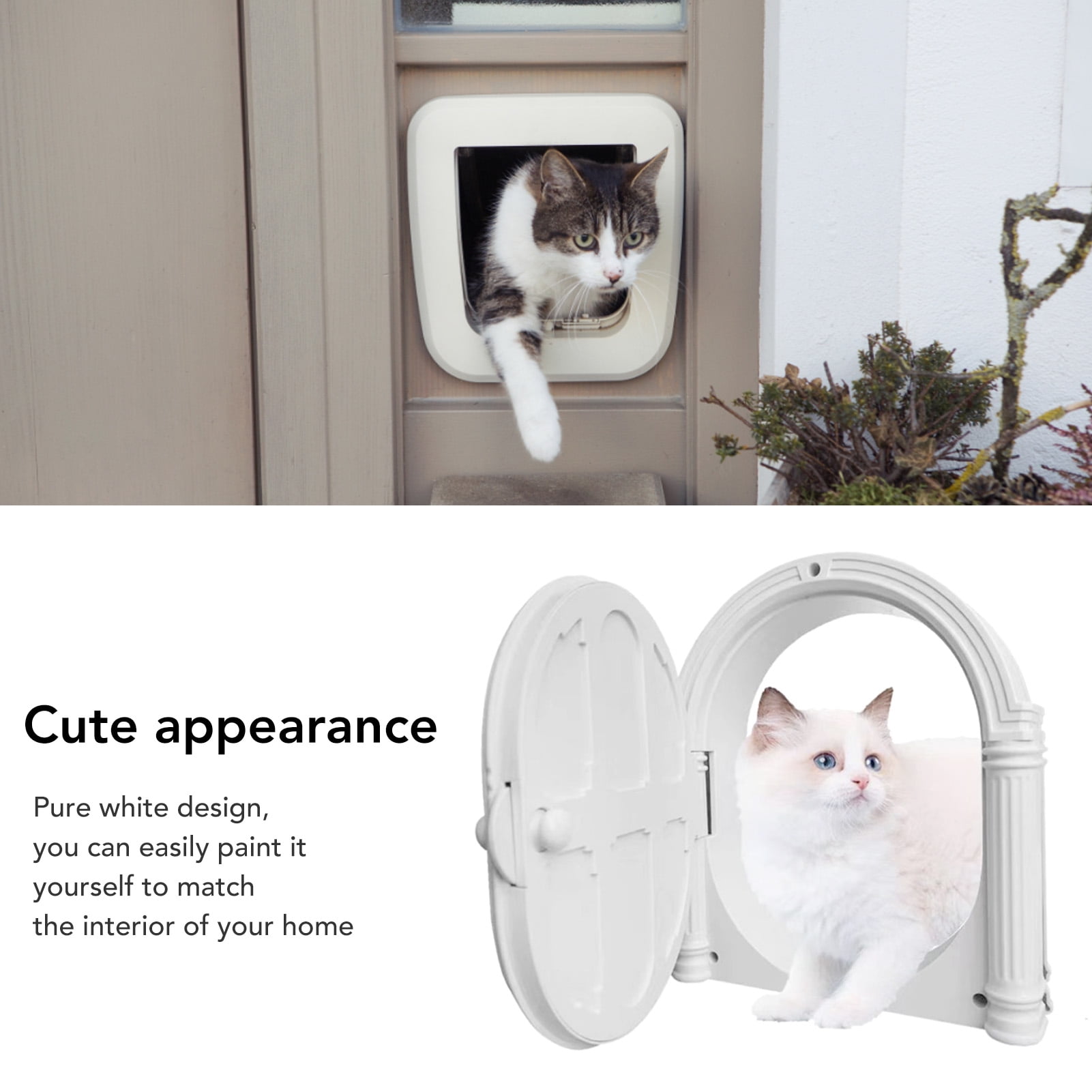 Kittens Way Cat Door Cat Accessories Wordcam 2-Way Lockable