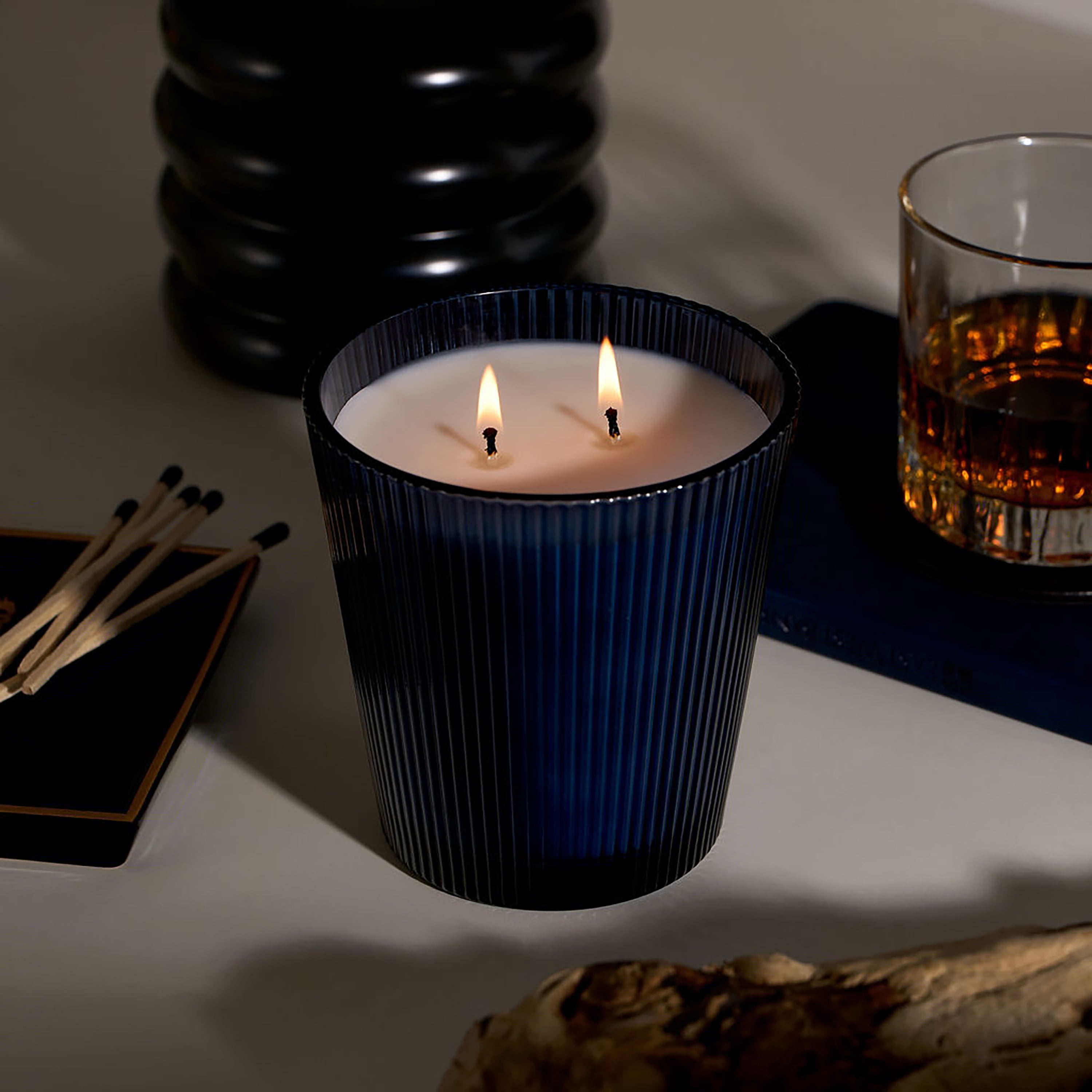 Better Homes & Gardens Fine Fragrance Collection, Noir Nights Scented 2-Wick Jar Candle 16 oz.