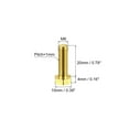 thumbnail image 2 of Unique Bargains Brass Hex Bolts, M6x20mm 30 Pack Fully Thread Grade 4.8 Machine Screws, 2 of 4