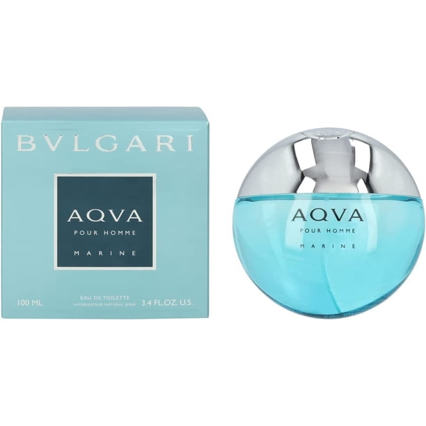 Bvlgari Aqua Marine Pour Homme- Eau De Toilette Spray 3.4 Fluid