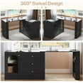 thumbnail image 6 of Tribesigns 78" L Shaped Desk with Storage, Modern Corner Desk with Drawers for Small Space for Home Office Bedroom (Black), 6 of 7