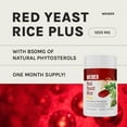 thumbnail image 5 of Weider Red Yeast Rice Plus 1200mg, with 850mg of Natural Phytosterols, Gluten Free, 5 of 6