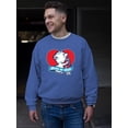 thumbnail image 2 of Born To Chill Heart - Cozy Polar-Bear ICEE Graphic Men's Sweatshirt, 2 of 4