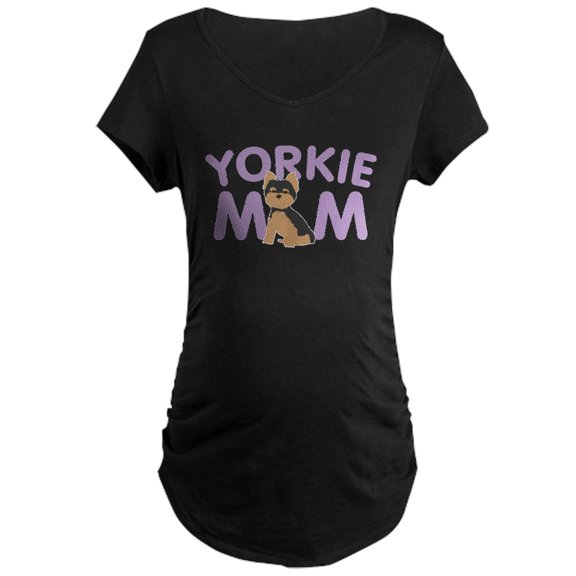 CafePress - Yorkie Mom Maternity Dark T Shirt - Maternity Dark T-Shirt