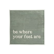 Stupell Industries Stay Grounded Inspiring Rustic Typography Phrase Graphic Art Unframed Art Print Wall Art, Design by Jennifer Pugh