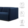 thumbnail image 5 of Conjure Channel Tufted Performance Velvet 6-Piece Sectional-EEI-5768-BLK-COG, 5 of 17