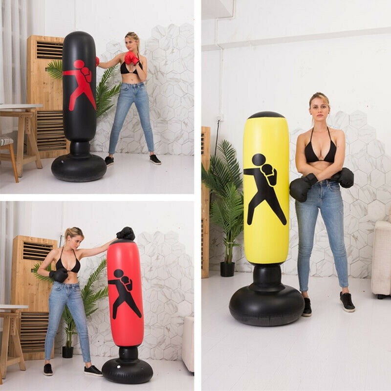 Free Standing Boxing Punch Bag Kick Heavy Duty Filled MMA Martial Art 