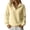 Yellow, variant on Quarter Zip Tops for women Ribbed Sleeve Cuffs Women Workout Pullover Hoodies Collared Waffle Knit Oversized Sweatshirt