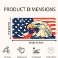thumbnail image 2 of License Plate, Eagle Profile with American Flag Decorative Front,Personalized Stainless Steel License Plate Cover For Men Women,12.2" X 6.2", 2 of 7
