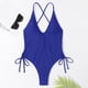 thumbnail image 2 of Gibobby Trajes de baño mujer una pieza Traje de baño de bikini sin espalda grande con correa sexy de moda de playa de verano para mujer(Azul,G), 2 of 5