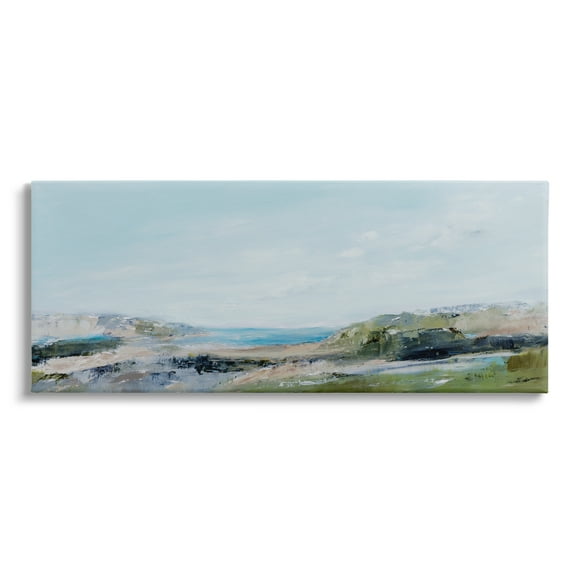Stupell Abstract Coastal Cliffs Landscape Landscape Painting Gallery Wrapped Canvas Print Wall Art