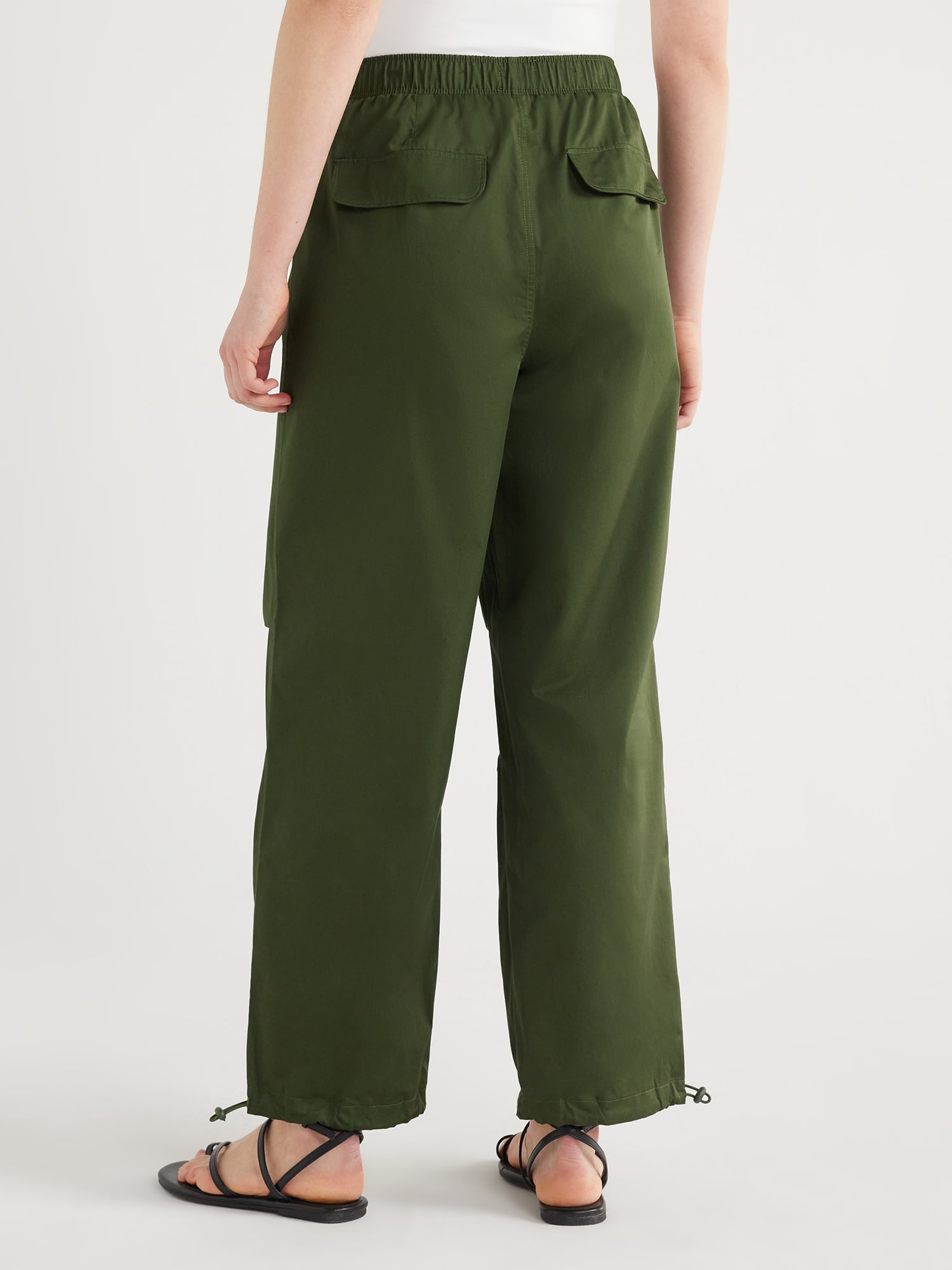 Scoop Women’s Cotton Parachute Jogger Pants, 28'' Inseam, Sizes XS-XXL
