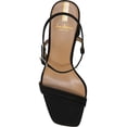 thumbnail image 5 of Sam Edelman Kit Black Square Toe Slingback Strap Cylindrical Block Heel Sandals (Black, 6.5), 5 of 5