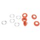 thumbnail image 1 of 500 Sets 8mm Grommet Eyelet Kit Rust Prevention Metal Leather Grommets Kit Eyelets Tool Kit for Repairing Decorating Orange, 1 of 3