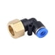 thumbnail image 1 of 1 pieza PLF Manguera OD 4 6 8 10 12 mm Hilo femenino M5 1/8 '' 1/4 '' 3/8 '' 1/2 '' Tubo de codo neumático Conector Air Push en accesorios, 1 of 6
