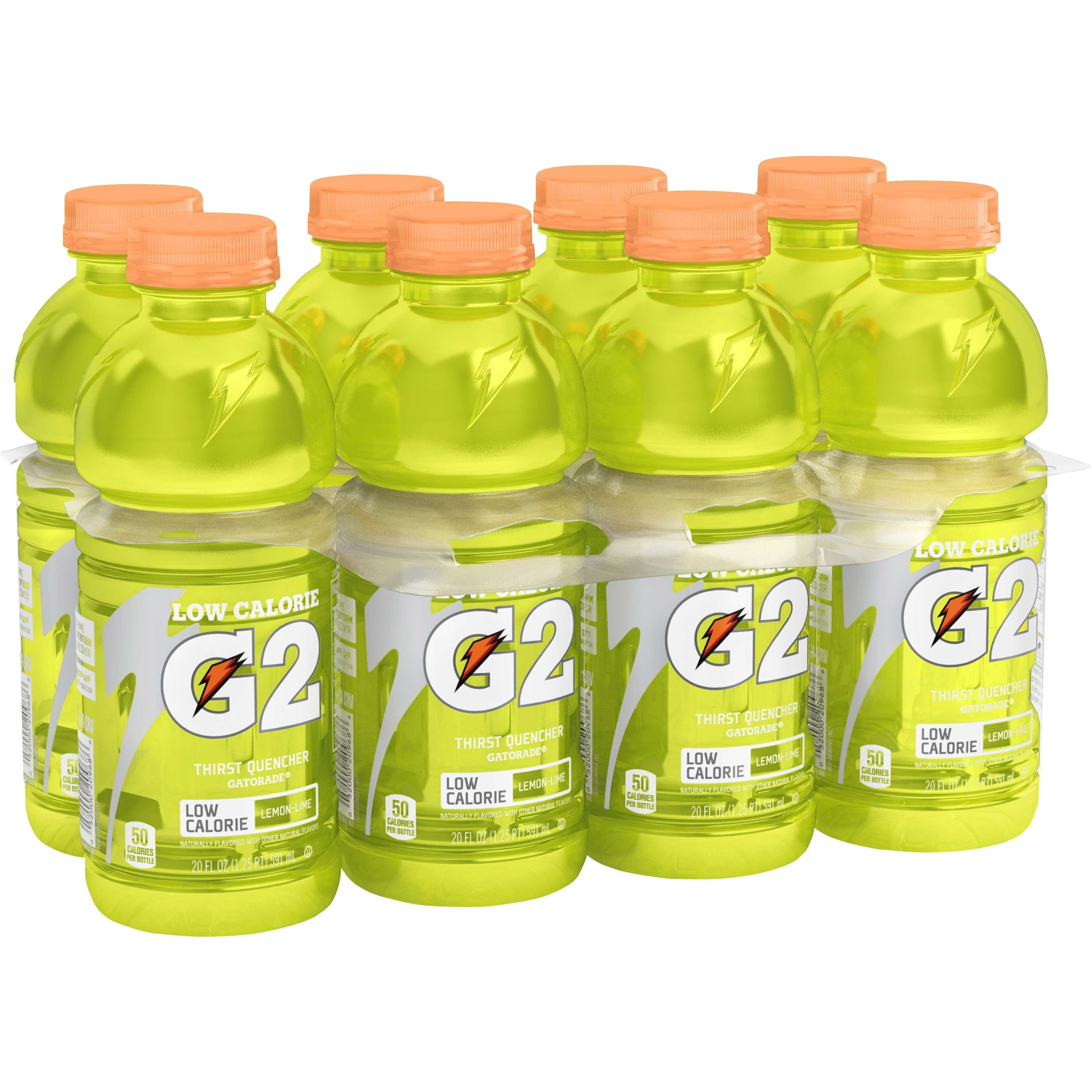 Gatorade G2 Thirst Quencher Low Calorie Sports Drink LemonLime 20 Fl Oz 8 Count 52000209686 eBay