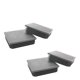 thumbnail image 1 of Comidox 4 piezas de tubo cuadrado de plástico para agujeros de 4 x 4 pulgadas, cubierta de tubo para silla, inserto deslizante, equipo de fitness, acero, madera, muebles, tapón de tubo, 1 of 1