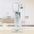 thumbnail image 4 of Sodastream Art (Blanc) – Machine à eau pétillante avec CO₂ et bouteille de gazéification, 4 of 9