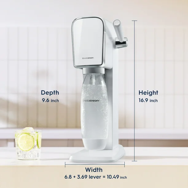 Sodastream Art (White) Sparkling Water Maker with CO2 and