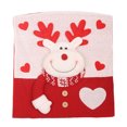 thumbnail image 1 of Protector de dibujos animados de Navidad para silla para decoraciones de fiesta de año nuevo (ciervo), 1 of 6