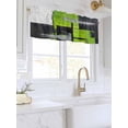 thumbnail image 3 of Valances for Windows Abstract Graffiti Rod Pocket Cafe Window Treatments Valance Curtains for Kitchen Bathroom Laundry Basement Windows 60"x14", 3 of 9