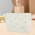 thumbnail image 6 of Unique Bargains 1 Pc Lightweight Clutch Floral Large Makeup Bag for Vacation Pink Canvas, 6 of 6