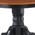 thumbnail image 3 of Homestyles Bishop Wood Pedestal Table in Black, 3 of 25