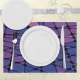 thumbnail image 3 of Ambesonne Abstract Place Mats Set of 4, Stained Graphic Drops, Standard Size, Purple Pink Black, 3 of 6