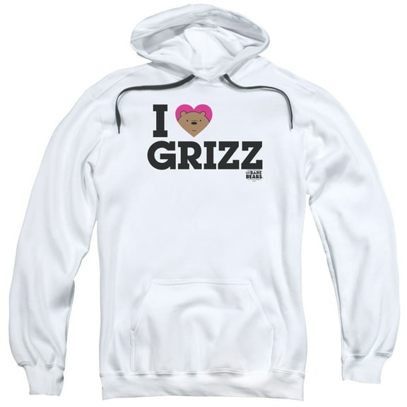 We Bare Bears - Heart Grizz - Pull-Over Hoodie - Large