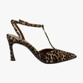 thumbnail image 6 of Naturalizer Astrid Women's Heels Dark Brown Leopard Suede Size 8.5 W, 6 of 8