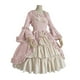 thumbnail image 2 of Vestido de manga larga con lazo de retazos y cuello cuadrado de corte gótico Vintage para mujer a la moda Fridja  nbo2176, 2 of 3