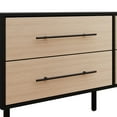 thumbnail image 2 of Castle Place Mid-Century 4-Drawer Wooden Dresser, Antique Oak, 2 of 8