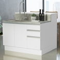 thumbnail image 2 of Isla de Cocina con Encimera y Mostrador Madesa Glamy 120 Blanco, 2 of 9