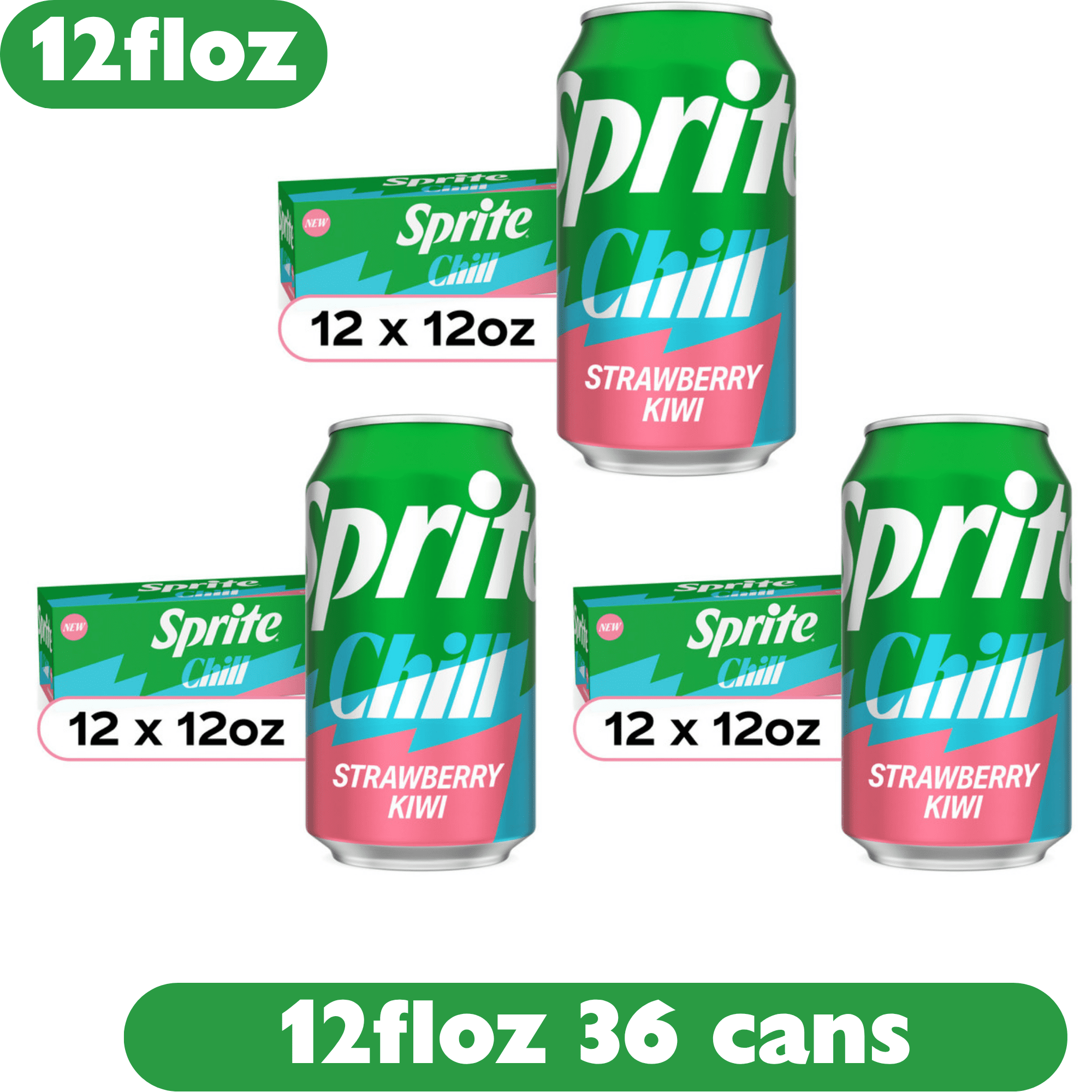 2 Box) Sprite Tropical Mix Fridge Pack Cans, 12 fl oz, 12 Pack