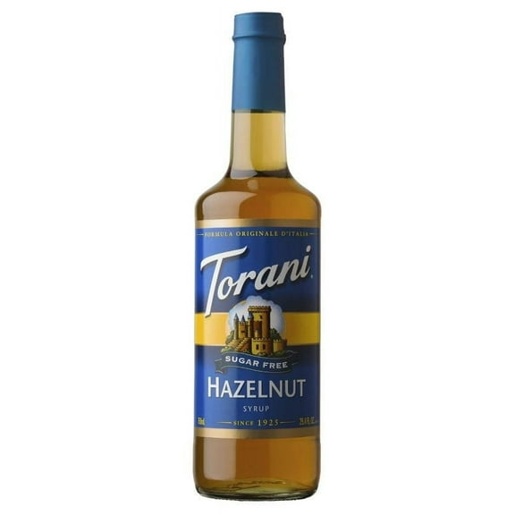 Pack of 4, Torani Sugar Free Hazelnut, 12.7 fl oz