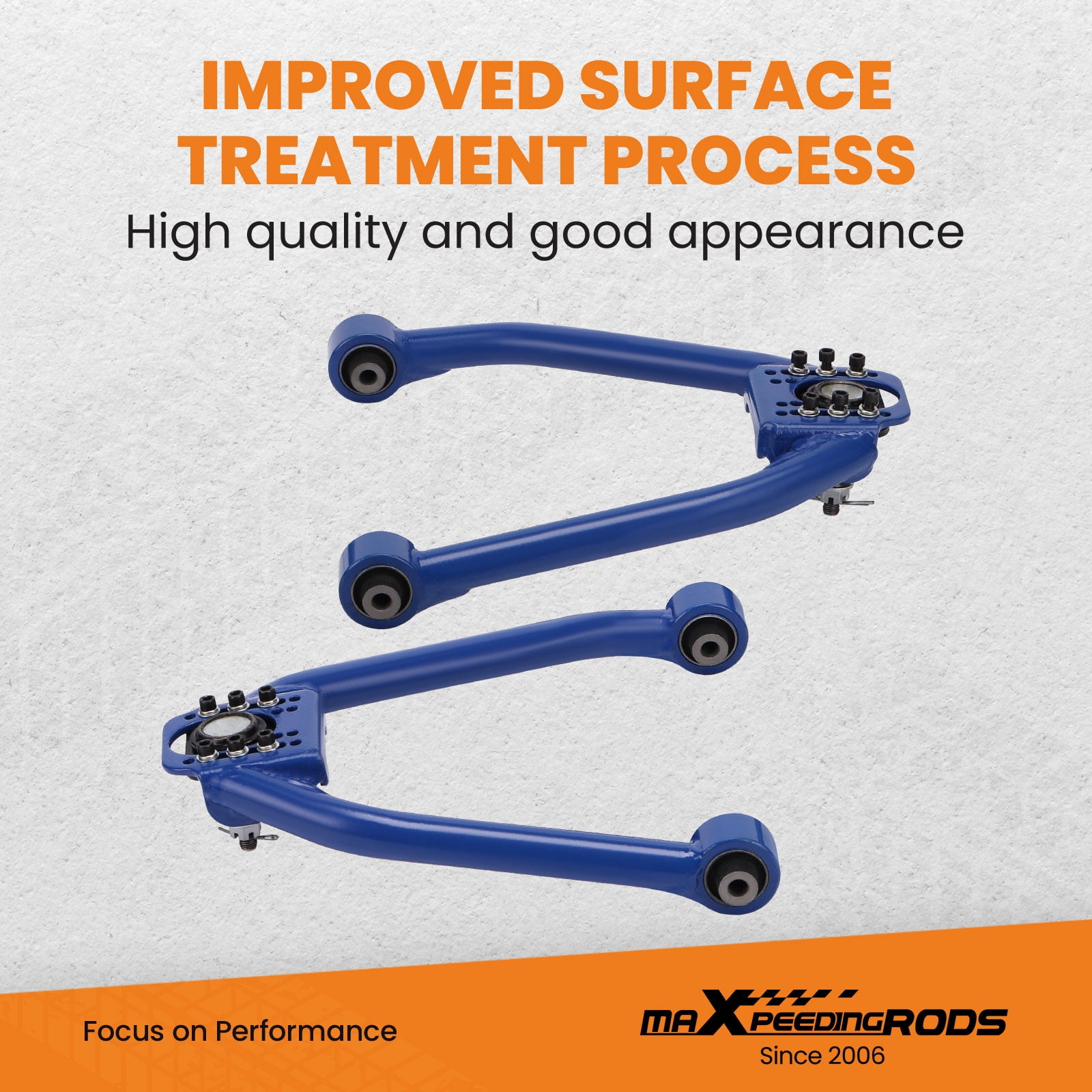 Maxpeedingrods 2pc Adjustable Front Upper Camber Control Arms Kit for Nissan 350Z Z33 2003-2009