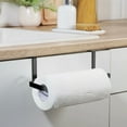 thumbnail image 6 of Eease Over the Drawer Paper Towel Holder Toilet Roll Paper Holder Tissue Paper Holder Towel Rack for Kitchen Toilet Bathroom Black, 6 of 10